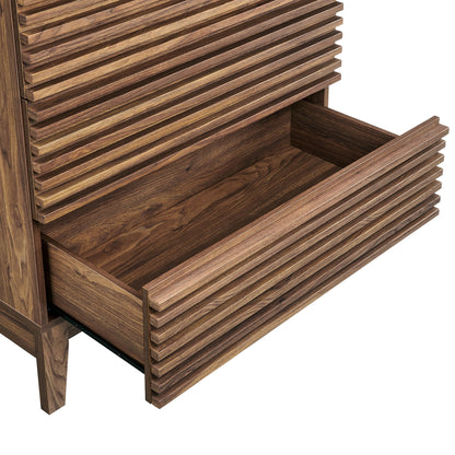 Render Large 3-Drawer Nightstand by Furniture For America