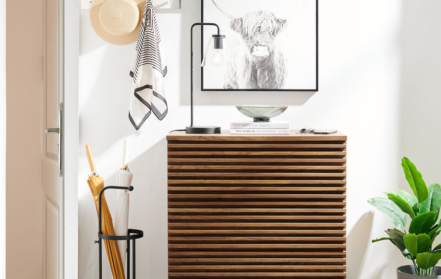 Vera Large 3-Drawer Nightstand in Walnut