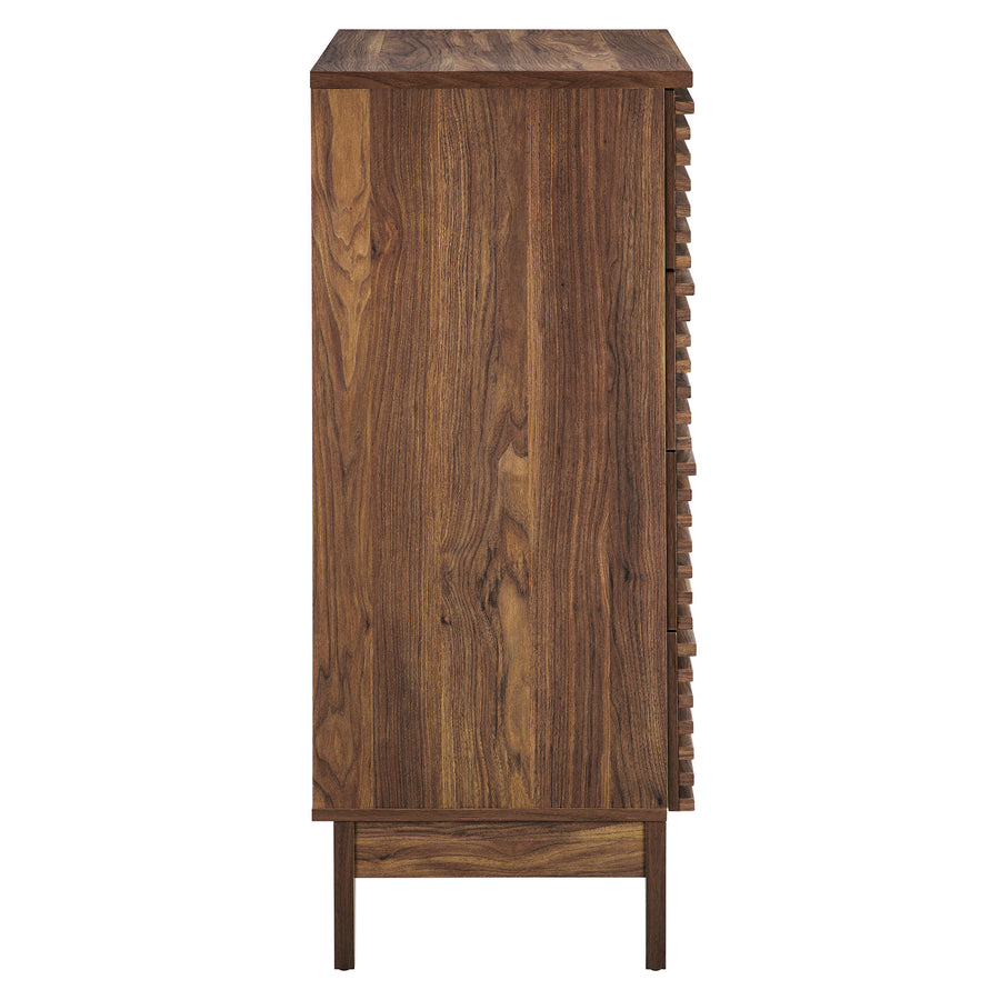 Vera 4-Drawer Chest in Walnut