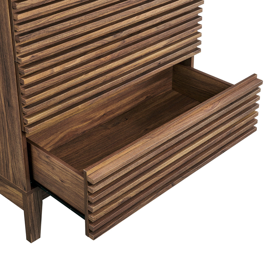 Vera 4-Drawer Chest in Walnut