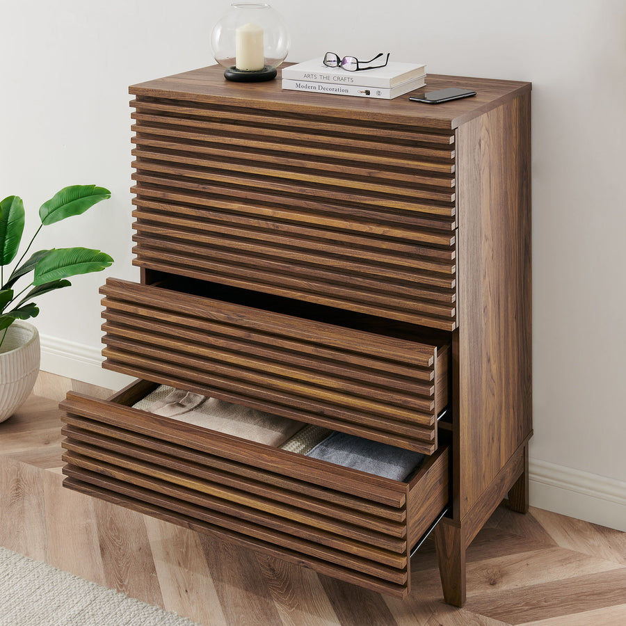 Vera 4-Drawer Chest in Walnut