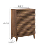 Vera 4-Drawer Chest in Walnut