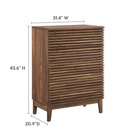 Render 4-Drawer Chest in Walnut