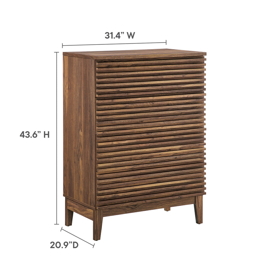 Vera 4-Drawer Chest in Walnut