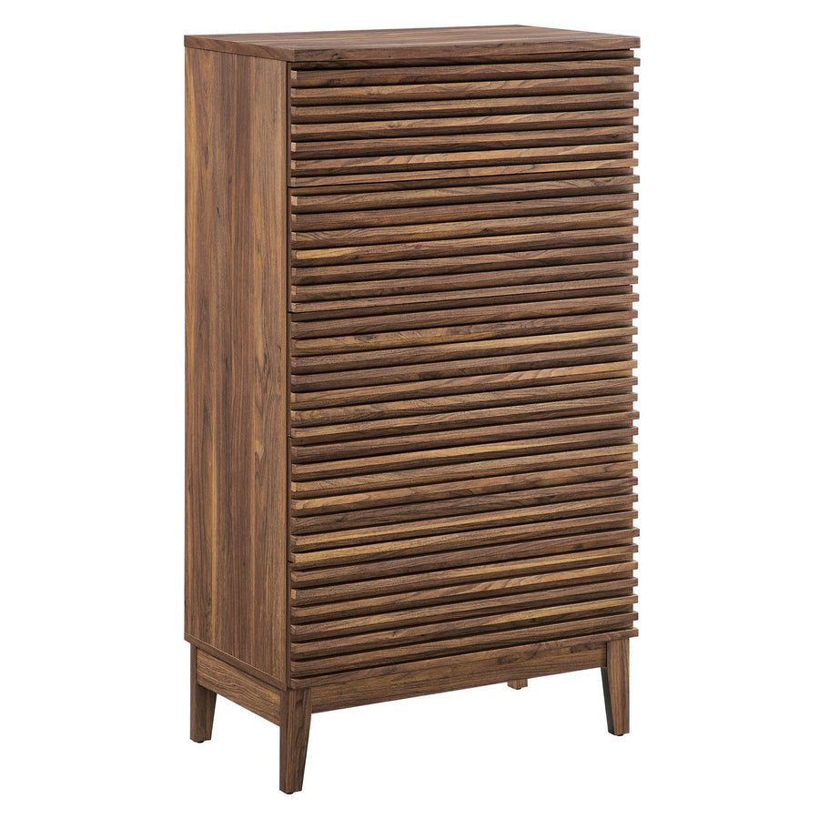 Vera 5-Drawer Chest in Walnut
