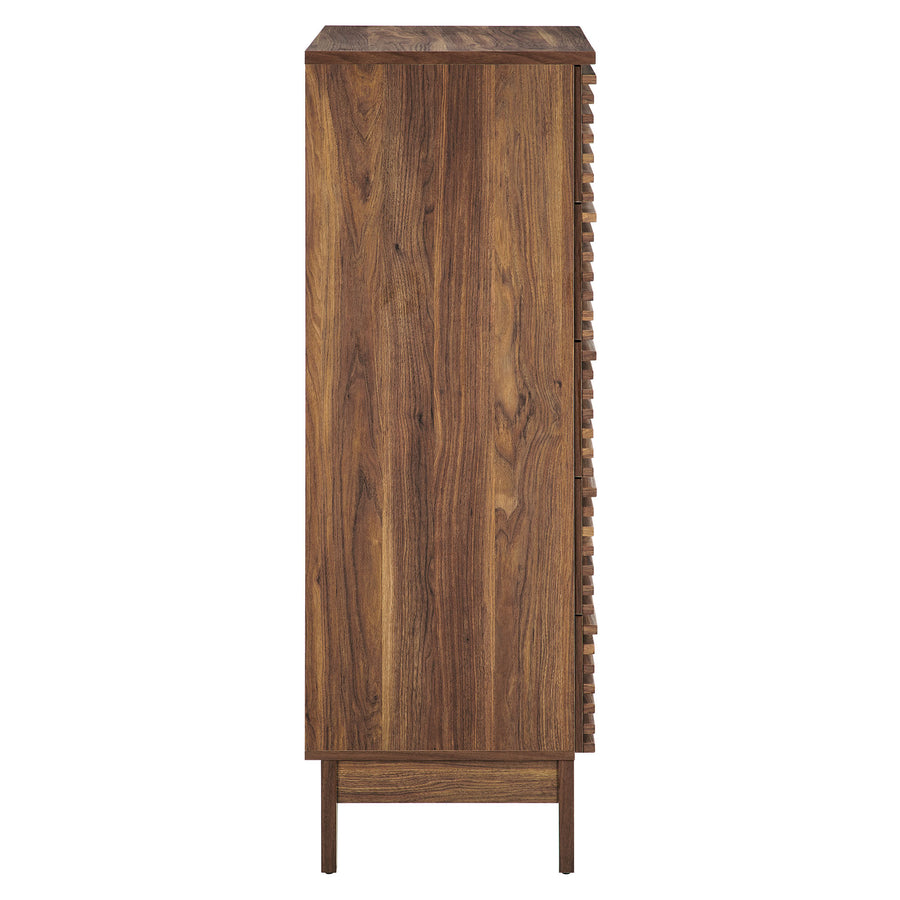 Vera 5-Drawer Chest in Walnut