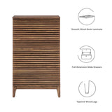 Vera 5-Drawer Chest in Walnut