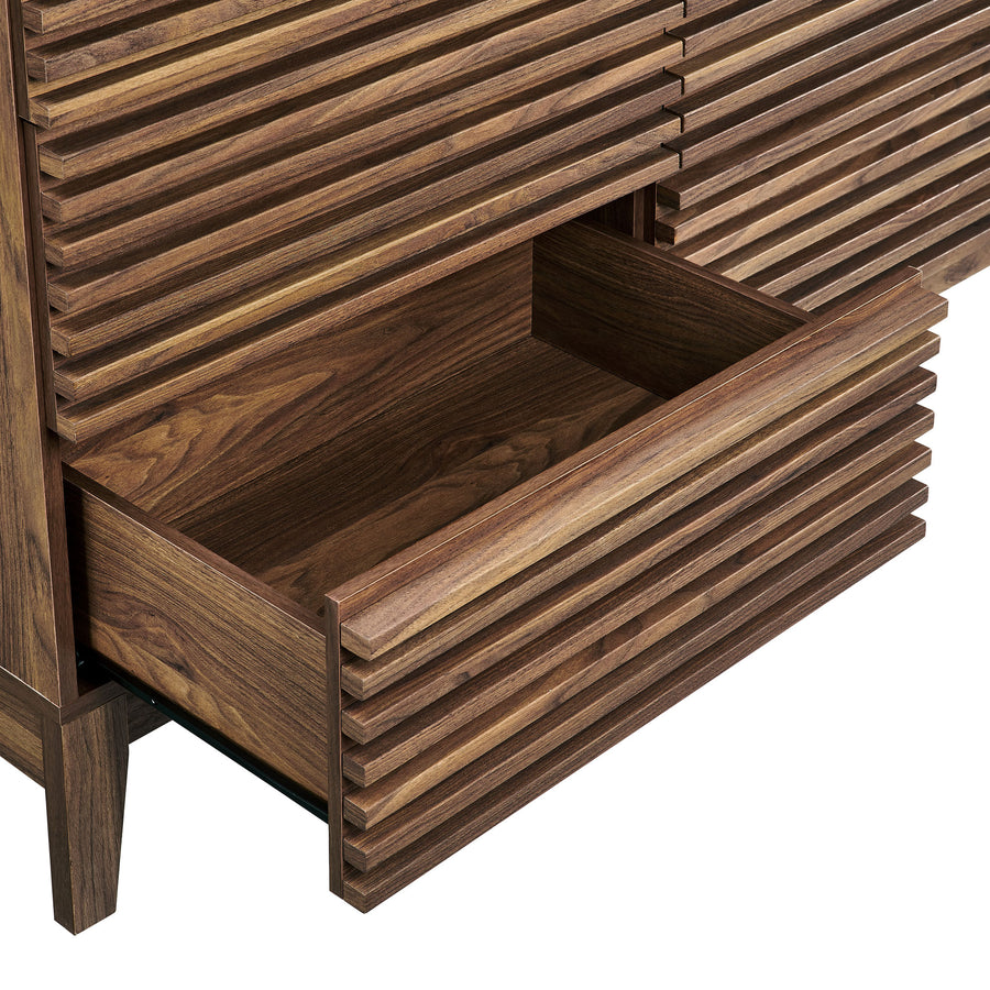 Vera 47" 6-Drawer Dresser in Walnut