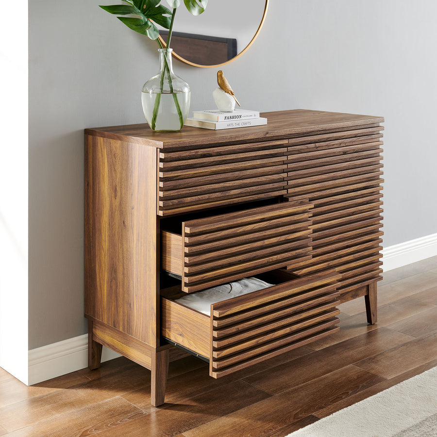 Vera 47" 6-Drawer Dresser in Walnut