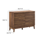 Vera 47" 6-Drawer Dresser in Walnut