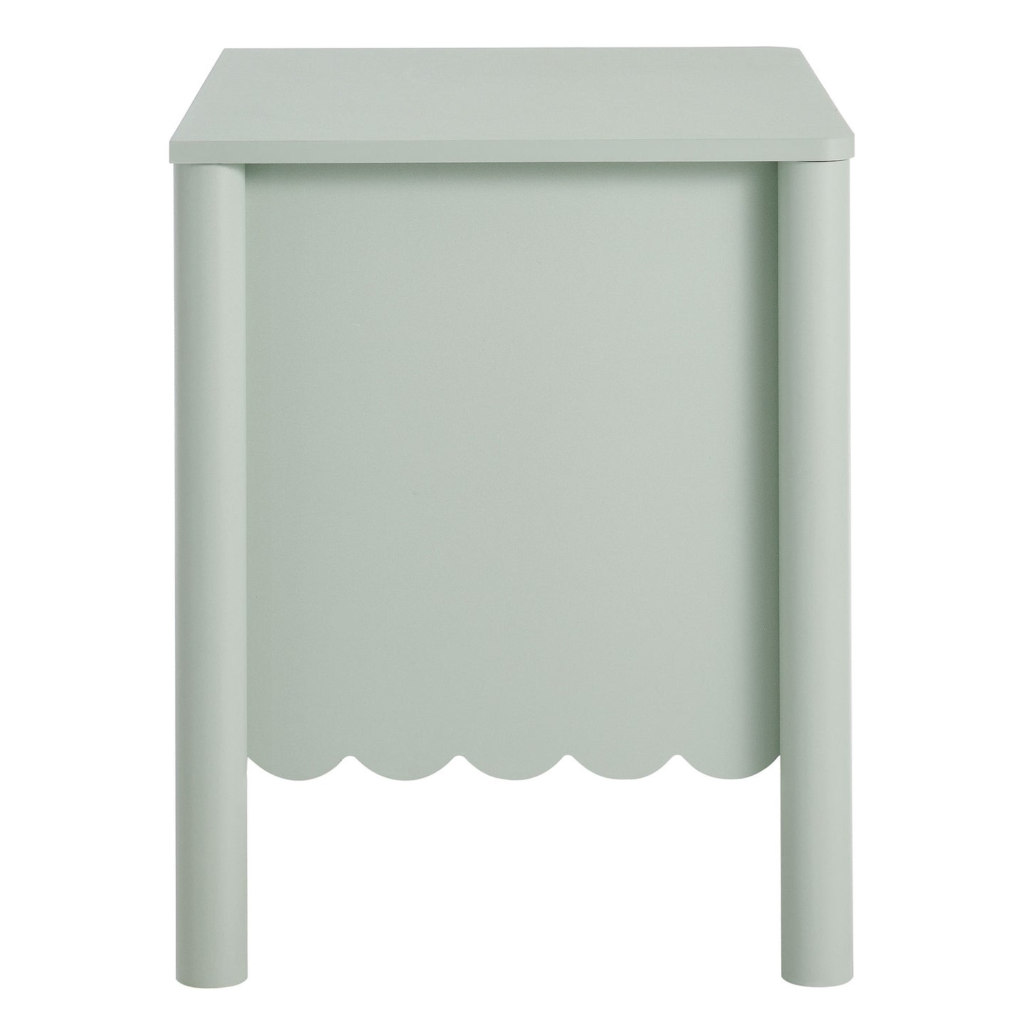 Emmeline Scalloped 2-Drawer Nightstand by Furniture For America