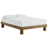 Argyle Wood Full Platform Bed in French Oak