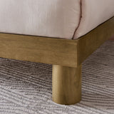 Argyle Wood Queen Platform Bed in French Oak