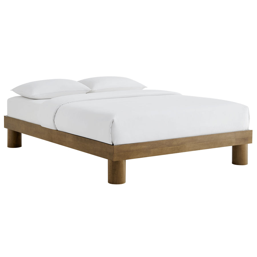 Argyle Wood King Platform Bed in French Oak