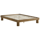 Argyle Wood King Platform Bed in French Oak