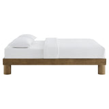 Argyle Wood King Platform Bed in French Oak