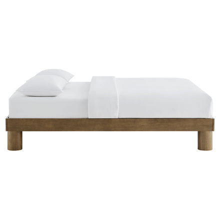 Runa Wood King Platform Bed in French Oak