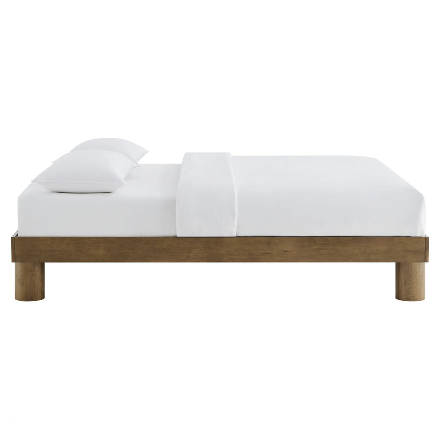 Argyle Wood King Platform Bed in French Oak