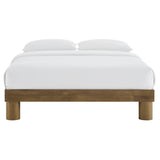 Argyle Wood King Platform Bed in French Oak