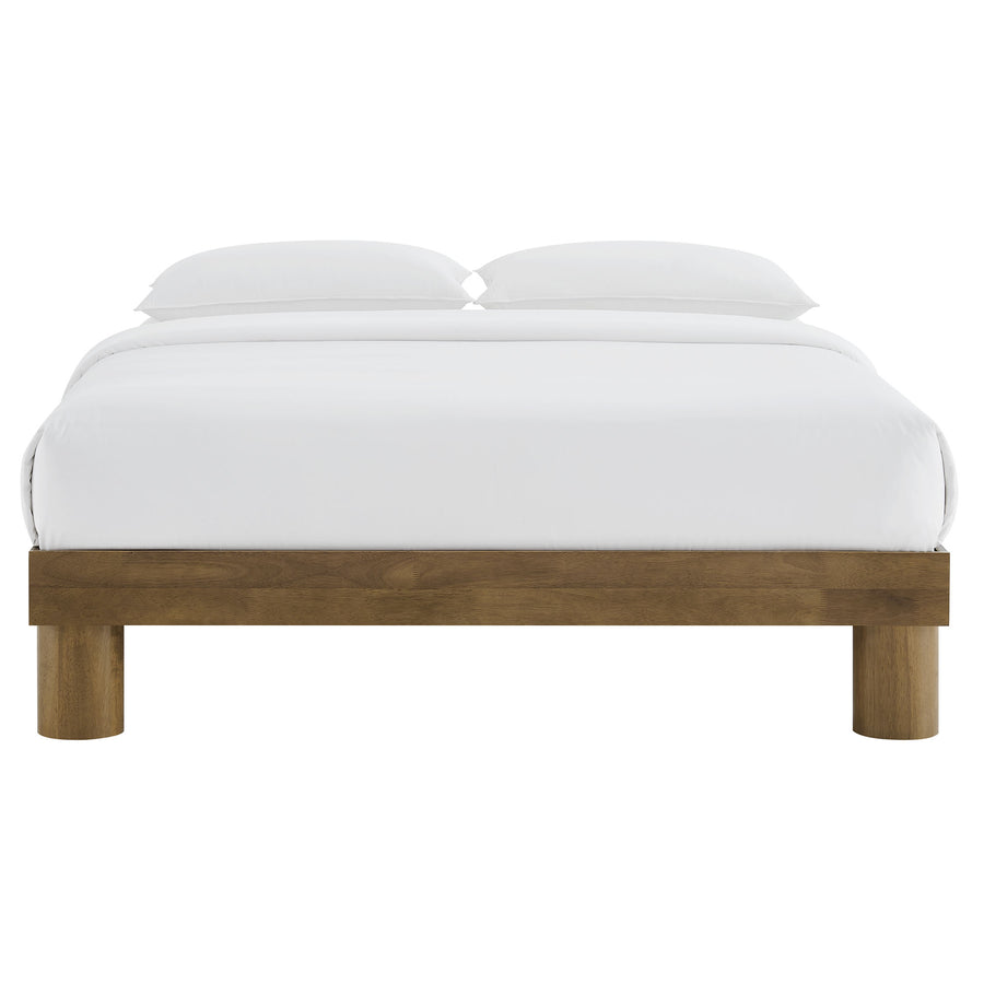Argyle Wood King Platform Bed in French Oak
