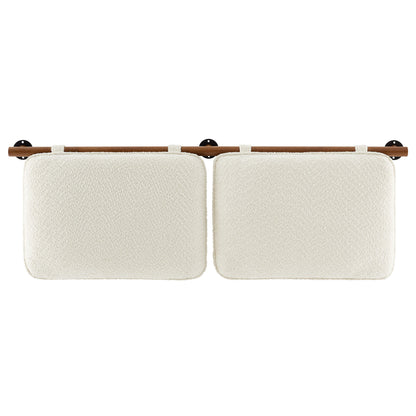 Anela Wall-Mounted Chenille Upholstered Full Headboard by Furniture For America