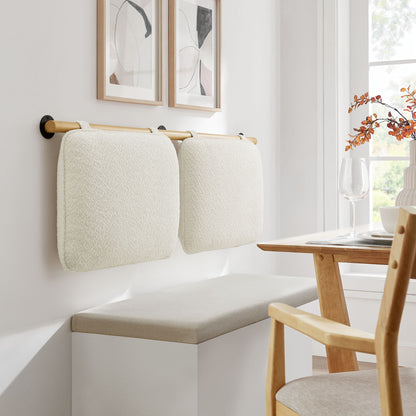 Anela Wall-Mounted Chenille Upholstered Queen Headboard by Furniture For America