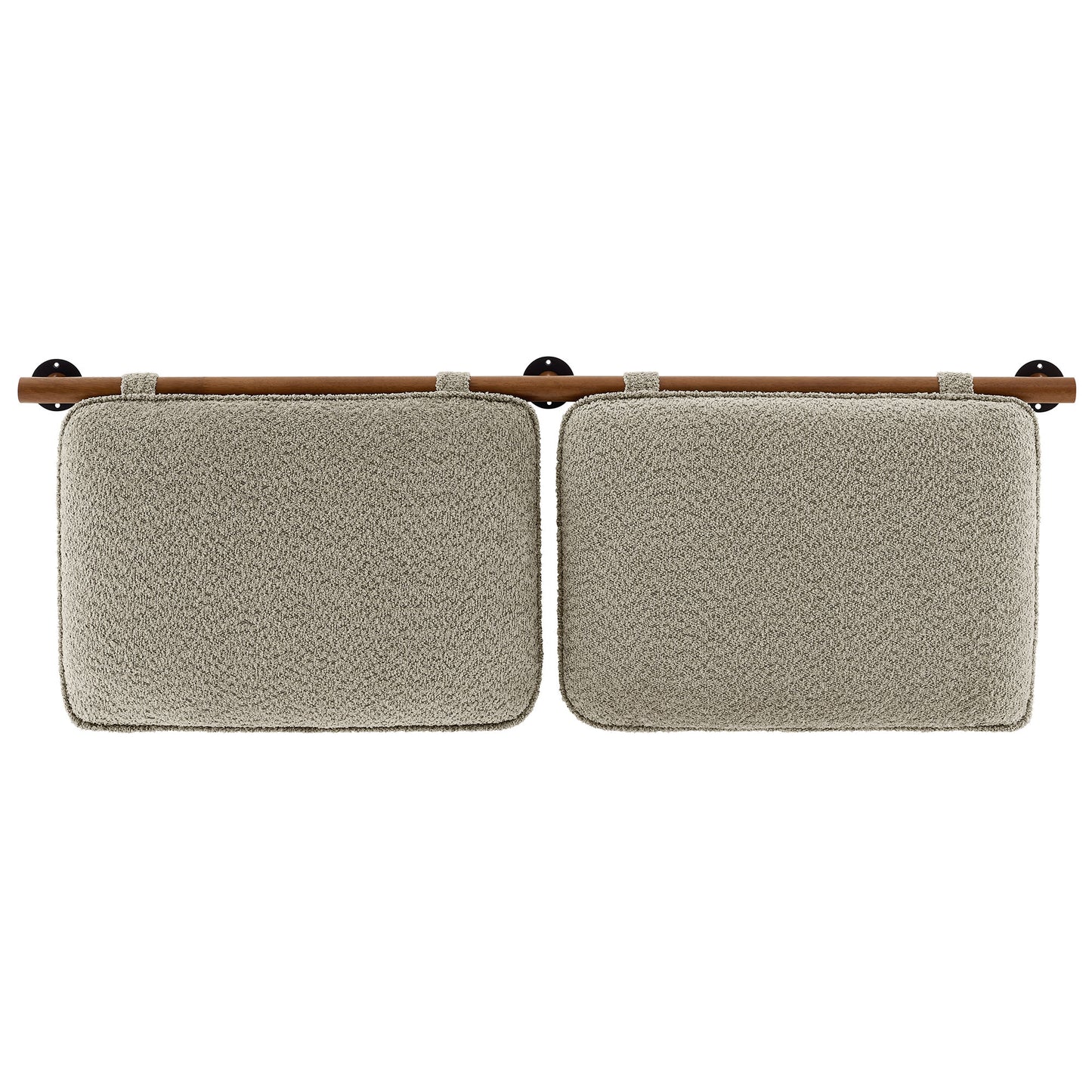 Anela Wall-Mounted Chenille Upholstered King Size Headboard by Furniture For America
