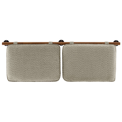 Anela Wall-Mounted Chenille Upholstered King Size Headboard by Furniture For America