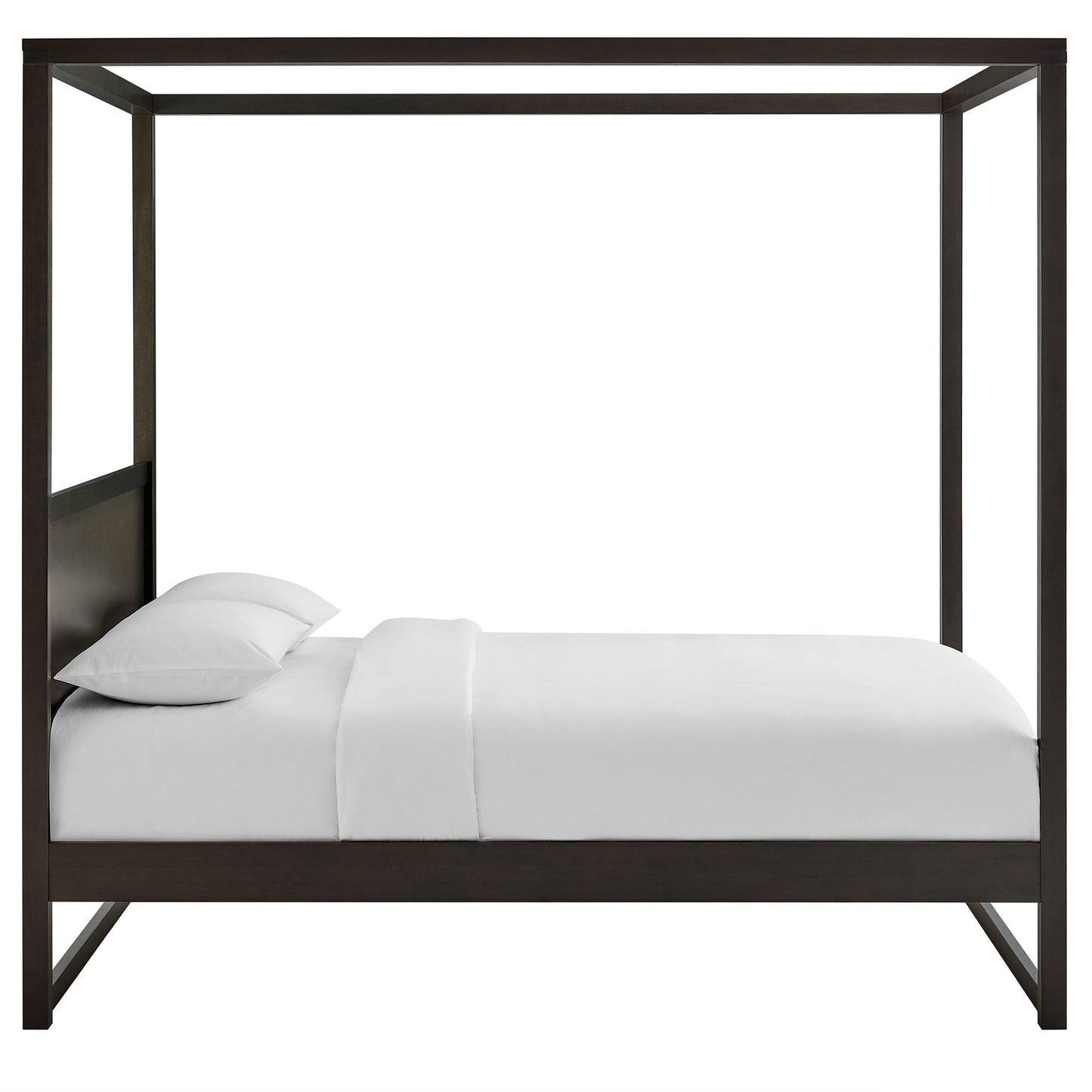 Alva King Wood Canopy Platform Bed by Furniture For America