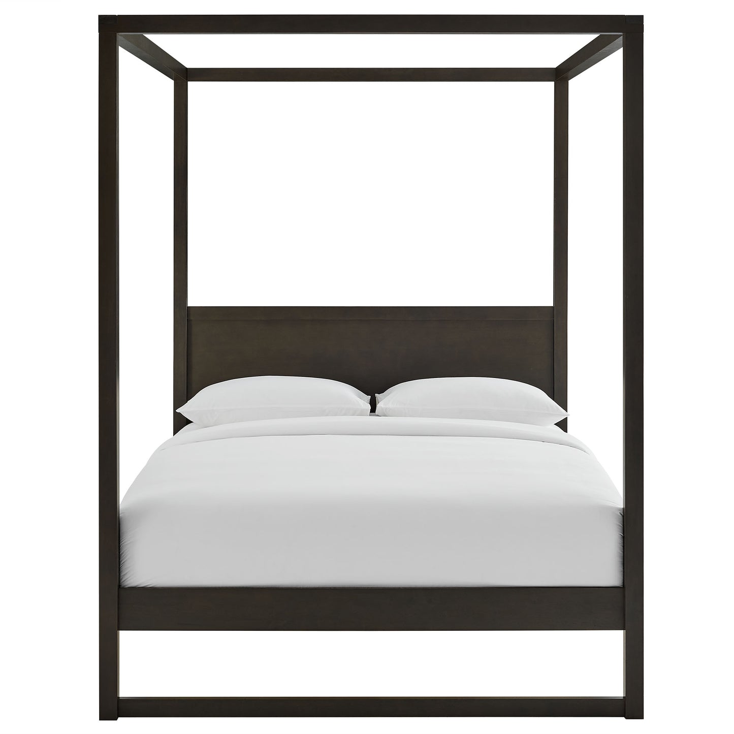 Alva King Wood Canopy Platform Bed by Furniture For America