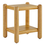 Solano Rectangular 2-Tier Side Table in Oak