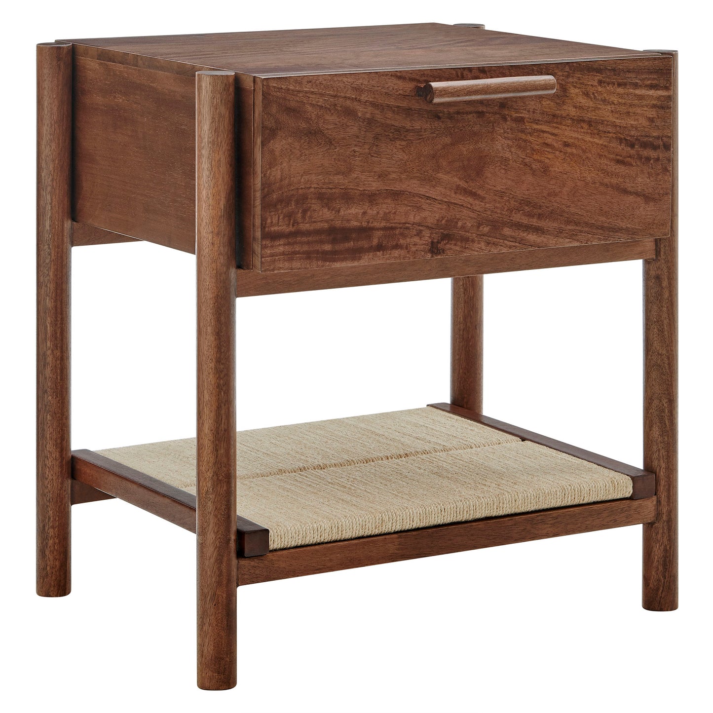 Oswin 1-Drawer Wood Nightstand by Furniture For America