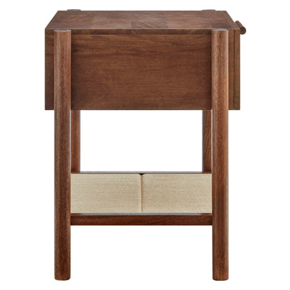 Oswin 1-Drawer Wood Nightstand by Furniture For America