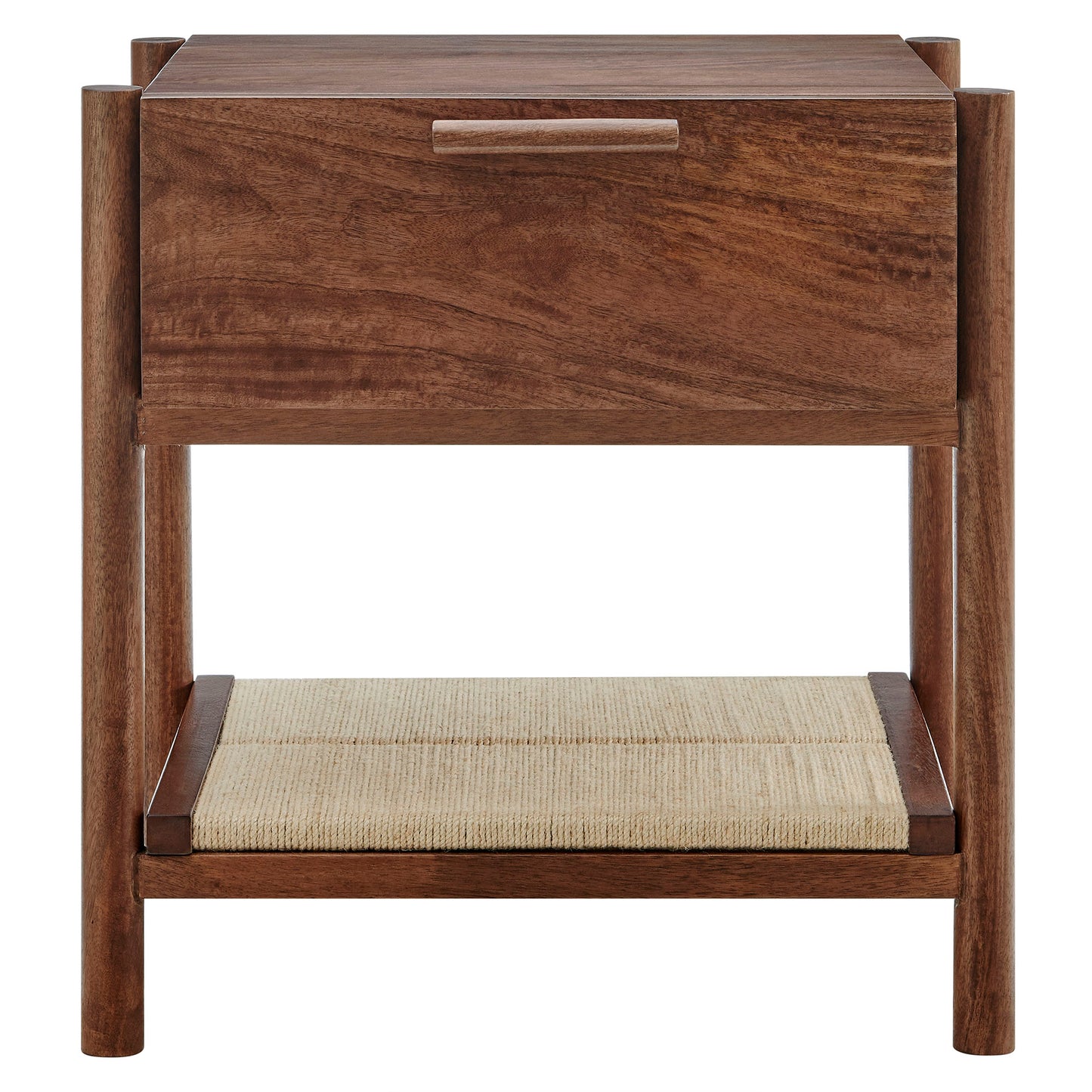Oswin 1-Drawer Wood Nightstand by Furniture For America