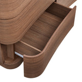 Mosaic 6-Drawer Curved Dresser in Brushed Brown Oak