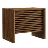 Sol Wave Nightstand in Walnut