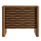 Sol Wave Nightstand in Walnut