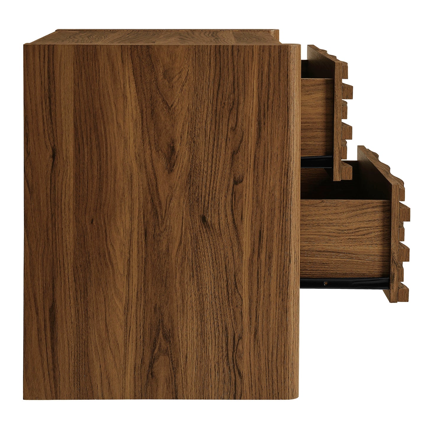 Emric Wave Nightstand by Furniture For America