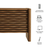 Sol Wave Nightstand in Walnut