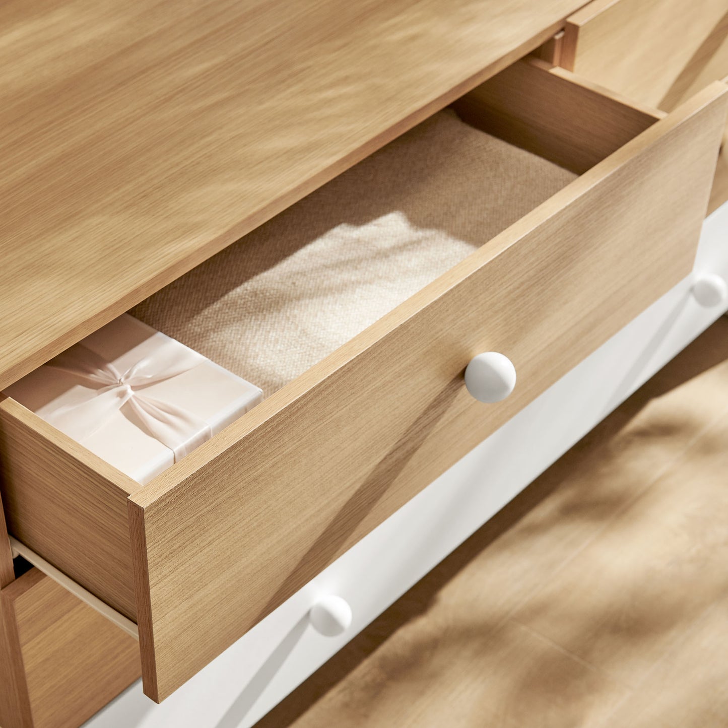 Nolia 6-Drawer Color Block Dresser by Furniture For America