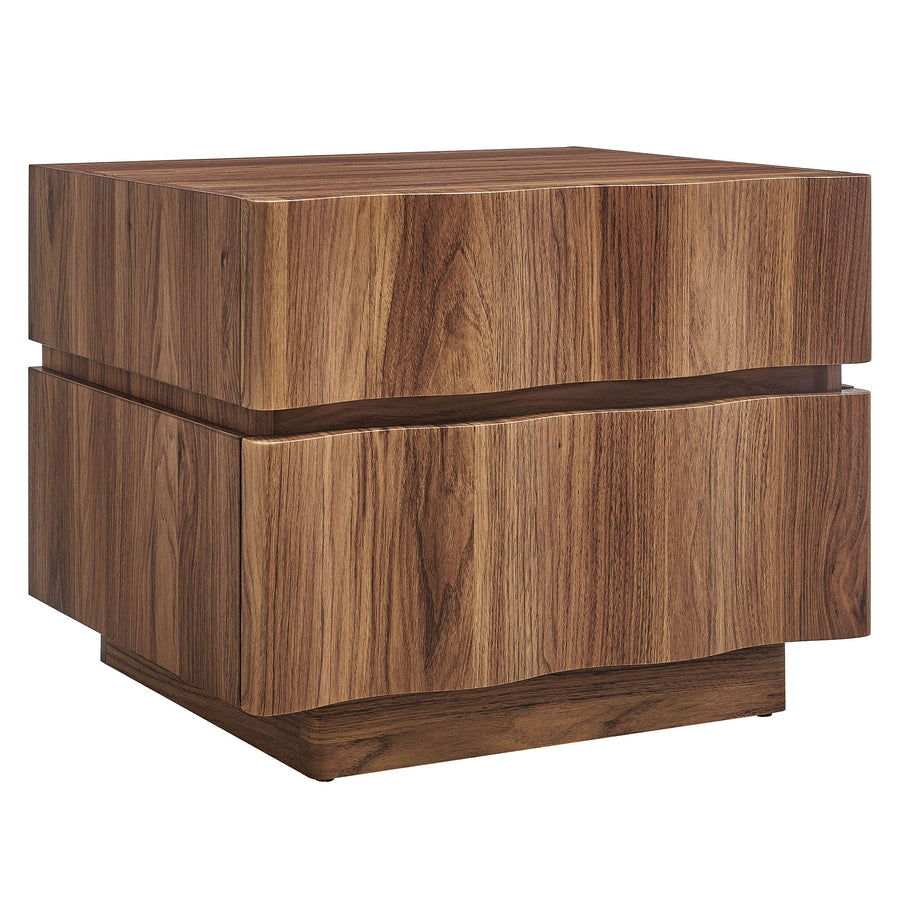 Oxeye 2 Drawer Nightstand in Walnut