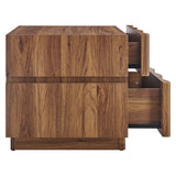 Oxeye 2 Drawer Nightstand in Walnut