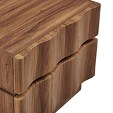 Oxeye 2 Drawer Nightstand in Walnut