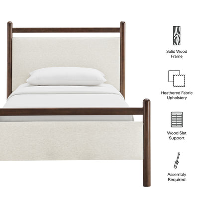 Ginny Twin Size Platform Bed Frame by Furniture for America