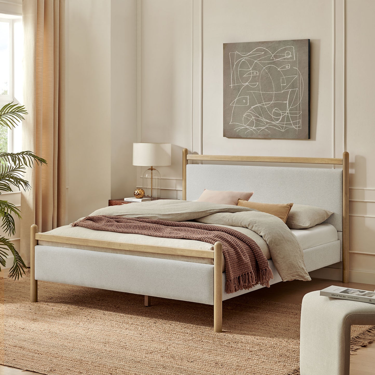 Ginny Full Size Platform Bed Frame by Furniture for America