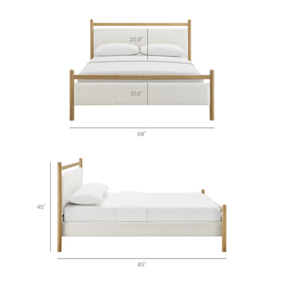 Ginny Queen Size Platform Bed Frame by Furniture for America