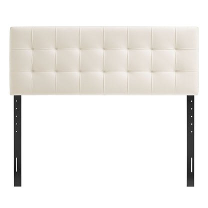 Lily Stain-Resistant Performance Velvet Full Size Headboard by Furniture for America