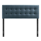 Cleo Stain-Resistant Performance Velvet Full Size Headboard in Cadet Blue