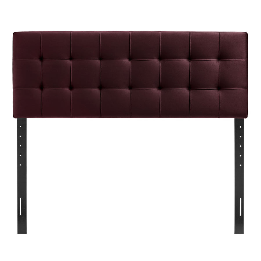 Cleo Stain-Resistant Performance Velvet Full Size Headboard in Mulberry