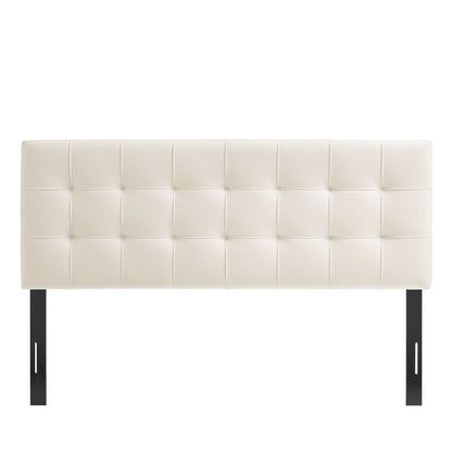 Lily Stain-Resistant Performance Velvet Queen Size Headboard by Furniture for America
